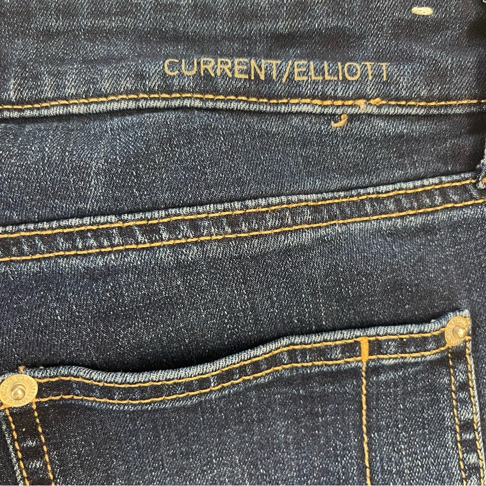 Current Elliott The Cropped Boot Patch Pocket Jea… - image 6